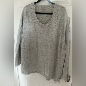 Woman Within Pullover Sweater with tie detail - Size 3X (30/32)